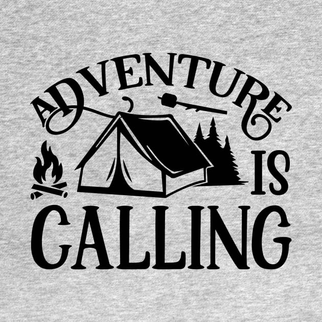 adventure is calling / outdoor camping / hiking by The Bombay Brands Pvt Ltd